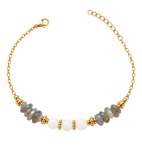 SELENE
For intuition, inner glow & balance.       
A meaningful piece crafted with natural Labradorite & Moonstone — created to remind you to trust your intuition, embrace balance, and carry your inner light with you.