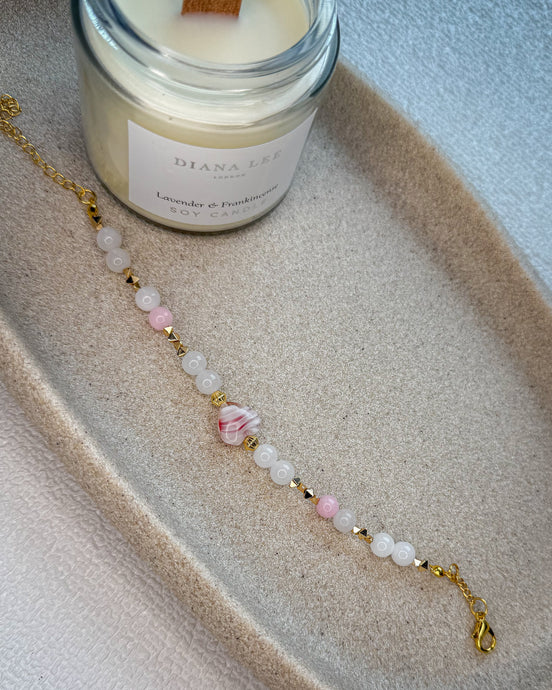 Pink promise bracelet