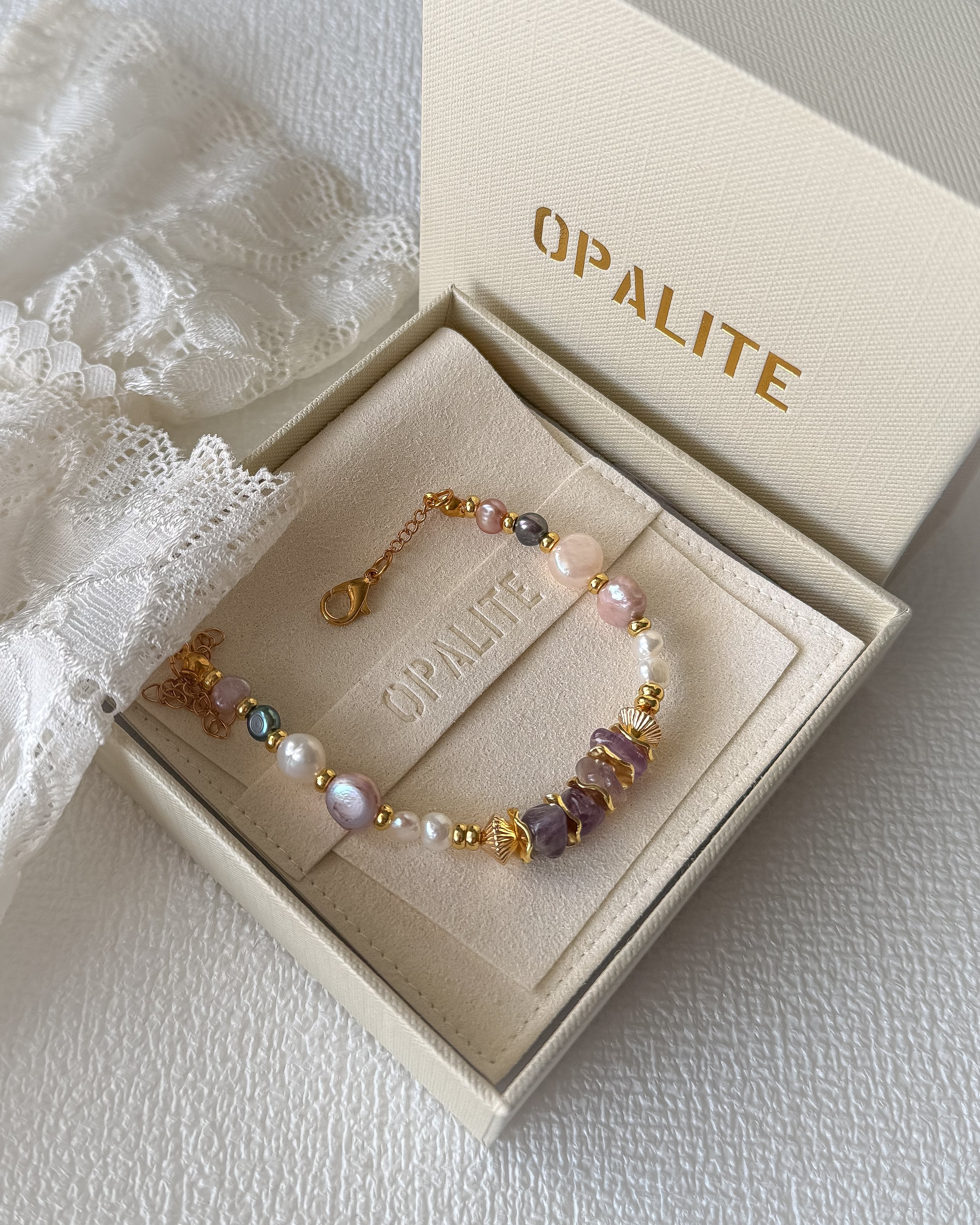 Purple aura bracelet
