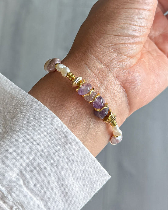 Purple aura bracelet
